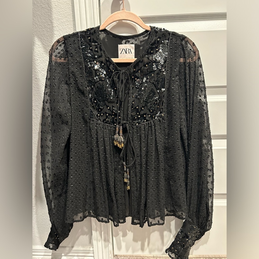 Zara top/cardigan